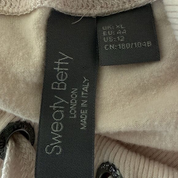 Sweaty Betty Harmonise Luxe Fleece Pullover Sweatshirt Pink Size 12 Athleisure - Picture 3 of 8